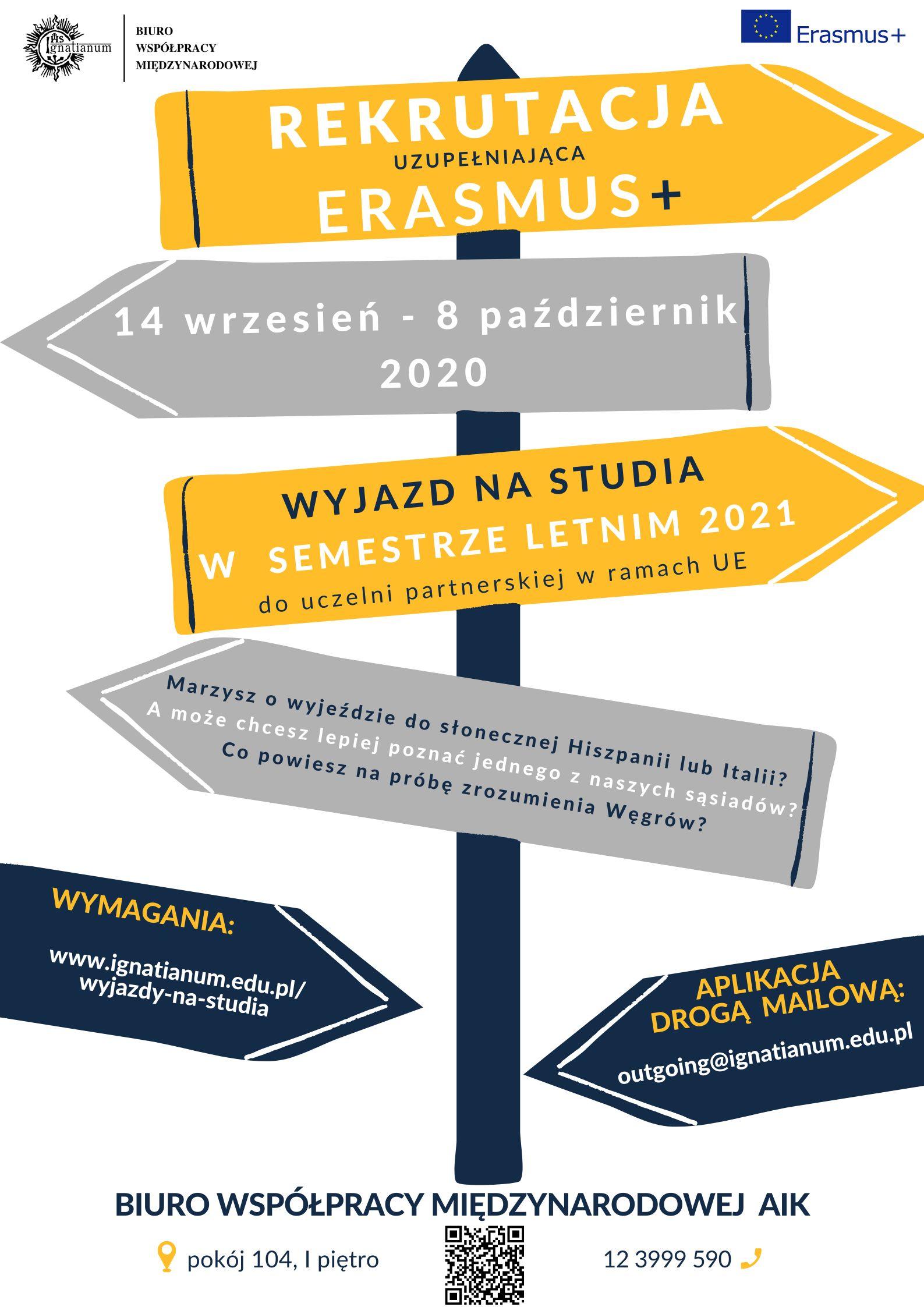 Ignatianum - Rekrutacja Uzupełniająca Na Wyjazdy Na Studia Erasmus+ ...